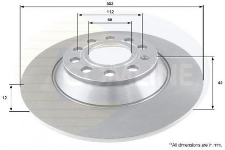 Тормозной диск COMLINE ADC1482 (фото 1)