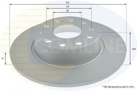 Тормозной диск COMLINE ADC1497 (фото 1)