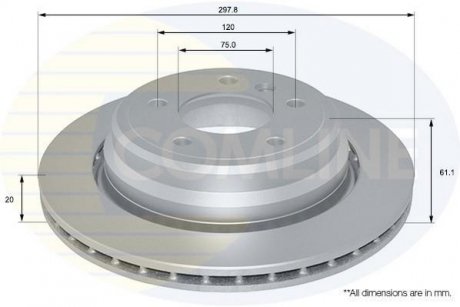 Тормозной диск COMLINE ADC1733V