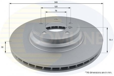 Гальмівний диск COMLINE ADC1763V