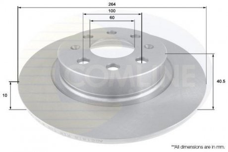 Тормозной диск COMLINE ADC1818 (фото 1)