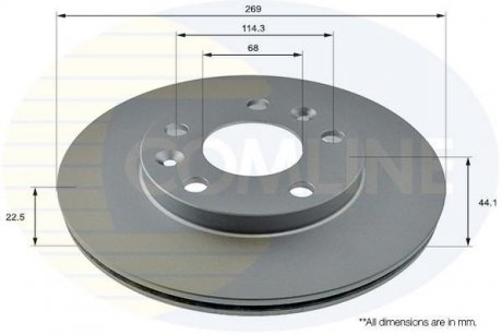 Тормозной диск COMLINE ADC2730V