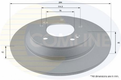 Тормозной диск COMLINE ADC2812 (фото 1)