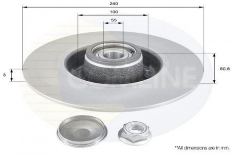 Тормозной диск COMLINE ADC3010 (фото 1)