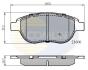 Комплект тормозных колодок, дисковый тормоз COMLINE CBP01038 (фото 1)