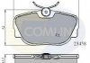Комплект тормозных колодок, дисковый тормоз CBP01093
