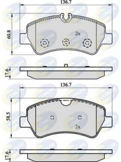 Комплект тормозных колодок COMLINE CBP02143