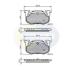 Комплект тормозных колодок, дисковый тормоз COMLINE CBP0522 (фото 1)
