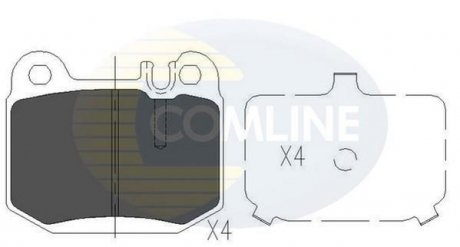 Комплект гальмівних колодок, дискове гальмо COMLINE CBP06025