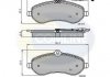 Комплект тормозных колодок, дисковый тормоз CBP11621