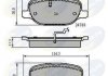 Комплект тормозных колодок, дисковый тормоз CBP11769