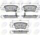 Комплект тормозных колодок, дисковый тормоз COMLINE CBP32023 (фото 1)