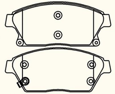 Комплект тормозных колодок, дисковый тормоз COMLINE CBP32037 (фото 1)