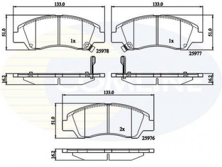 Комплект тормозных колодок COMLINE CBP32230