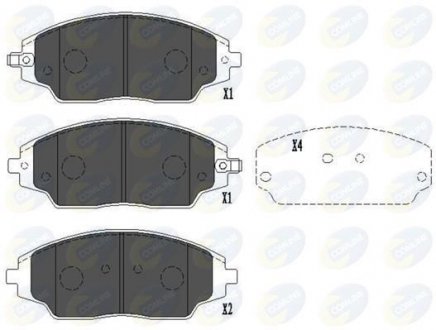 Комплект тормозных колодок, дисковый тормоз COMLINE CBP36083 (фото 1)