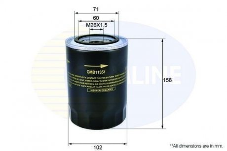 Масляний фільтр COMLINE CMB11351 (фото 1)