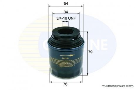 Масляний фільтр COMLINE EOF250 (фото 1)