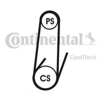 Поликлиновой ременный комплект Contitech 4PK1022ELASTT1 (фото 1)