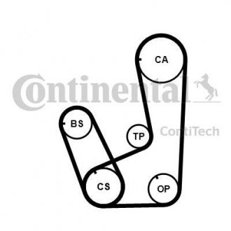 Комплект ГРМ (ремінь + ролик) CHERY TIGGO, MITSUBISHI GALANT VII, L 300 III, L200, L400, SPACE, SPACE RUNNER 2.0 10.92-12.08 Contitech CT839K2PRO (фото 1)