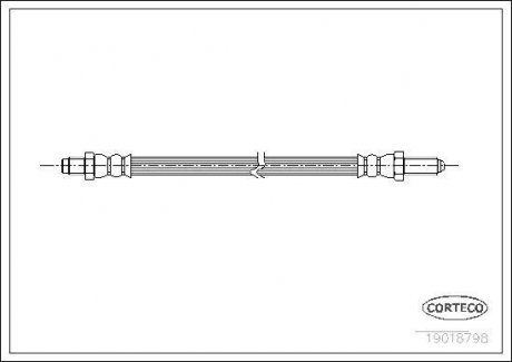 Тормозной шланг CORTECO 19018798 (фото 1)