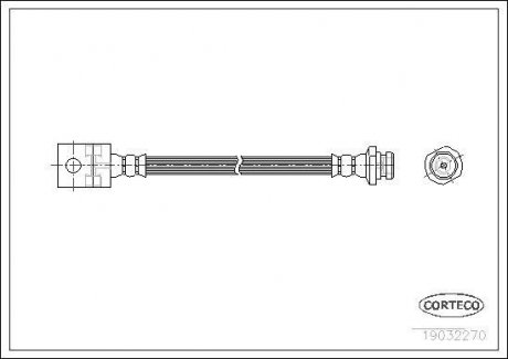 Шланг тормозной CORTECO 19032270 (фото 1)