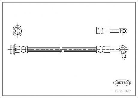 Тормозной шланг CORTECO 19033029 (фото 1)