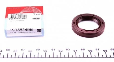 Сальник 33x49x8 колінвалу перед. Subaru Forester/Impreza/Legacy 1.6-2.5 -14 CORTECO 19036249B