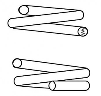 Пружина передня VW GOLF 92-03, AUDI A3 96-03, SEAT LEON 99-05, SKODA OCTAVIA TOUR 96-10 CS Germany 14950707