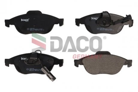 Колодки гальмівні (передні) Alfa Romeo 145/146/156/GT/GTV/Spider/Fiat Bravo 95-05 DACO 320108 (фото 1)