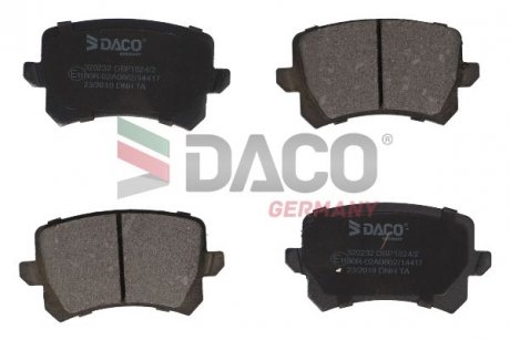 Колодки гальмівні дискові зад. DACO 320232 (фото 1)