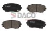 Комплект гальмівних накладок, дискове гальмо DACO 321726 (фото 1)