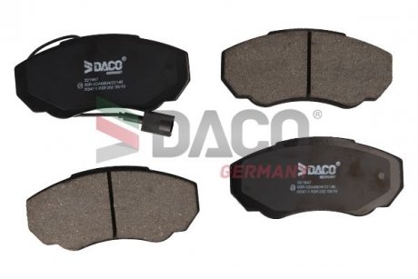 Колодки гальмівні задні ducato/jumper/boxer 02- DACO 321947 (фото 1)