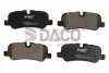 Комплект гальмівних накладок, дискове гальмо DACO 322001 (фото 1)