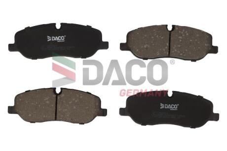 Колодки гальмівні (передні) Land Rover Discovery III/IV 04-18/Range Rover III 02-12/Sport I 05-13 DACO 322014