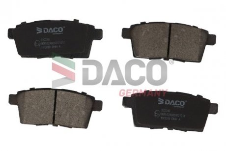 Колодки гальмівні (передні) Mazda CX-7/CX-9 06-/Mitsubishi Eclipse 17- (Advics) (з датчиком) DACO 322246
