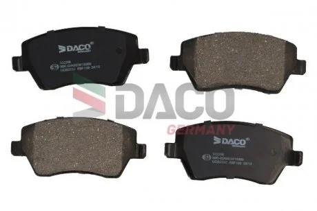 Колодки гальмівні дискові пер. DACO 322258