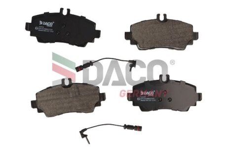 Комплект гальмівних накладок, дискове гальмо DACO 323333