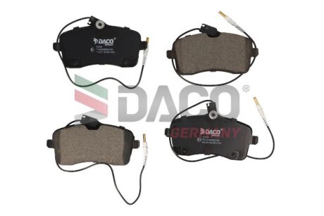 Комплект гальмівних накладок, дискове гальмо DACO 323743