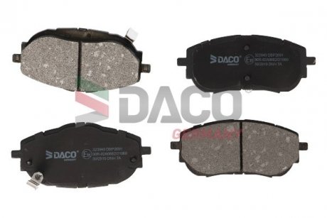 Колодки гальмівні (передні) Toyota Auris II 12-18/Corolla XI 13-18 DACO 323940