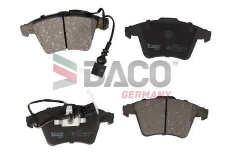 Комплект гальмівних накладок, дискове гальмо DACO 324210