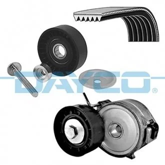Комплект поликлинових ременів (з роликами) VOLVO S80 II, V70 III, FORD MONDEO IV 2.0D 03.07-12.15 DAYCO KPV397