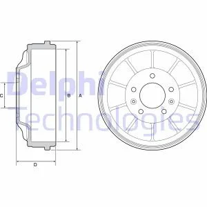 BEBEN HAMULCOWY Delphi BF562