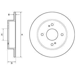 Тормозные диски Delphi BG2634 (фото 1)