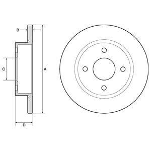 Тормозной диск Delphi BG2683 (фото 1)