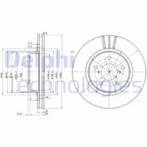 Диск гальмівний Delphi BG2767