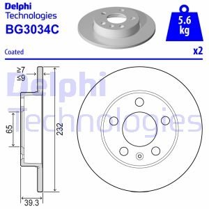 Гальмівний диск Delphi BG3034C (фото 1)