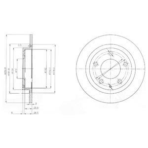 Тормозные диски Delphi BG3084 (фото 1)