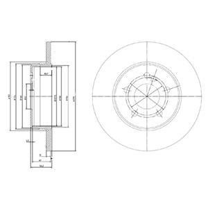 Гальмівні(тормозні) диски Delphi BG3208 (фото 1)