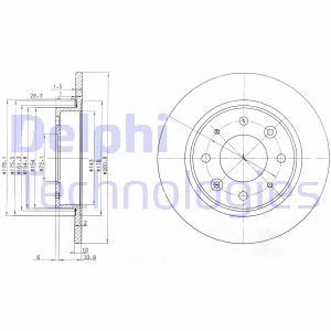 Тормозной диск Delphi BG3336