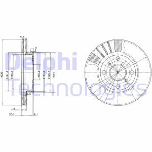 Тормозной диск Delphi BG3424 (фото 1)